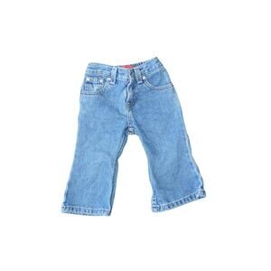 Vintage Levi’s 517 Baby Flare Jeans – Size 12M – Orange Tab USA Denim